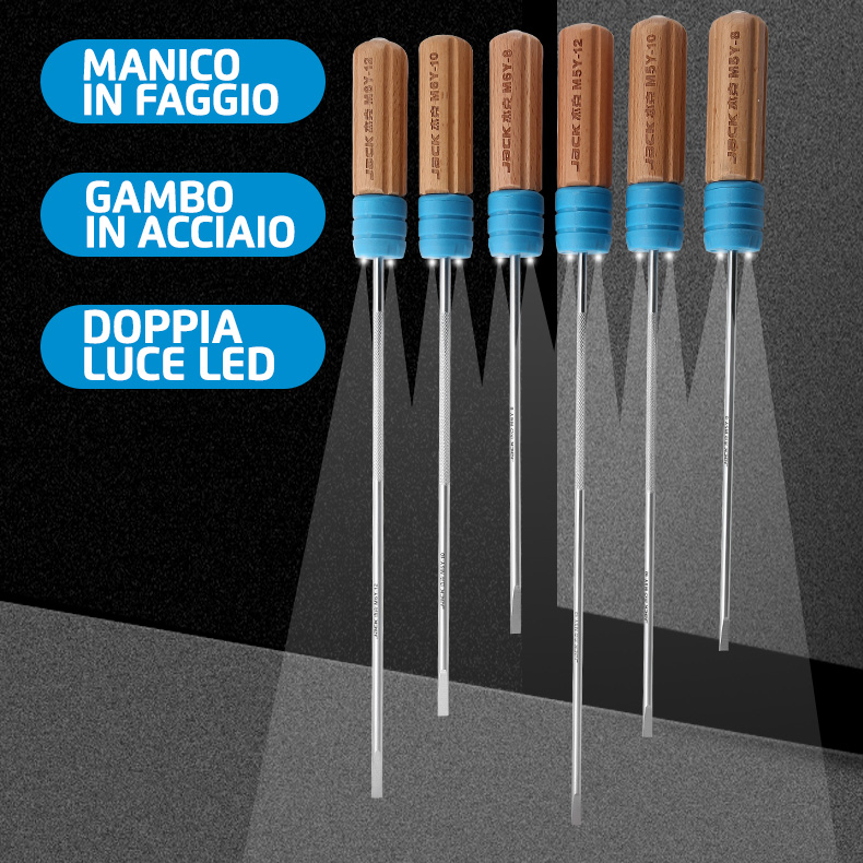 LED SCREWDRIVER 10 POLLICI 5MM CACCIAVITE LED