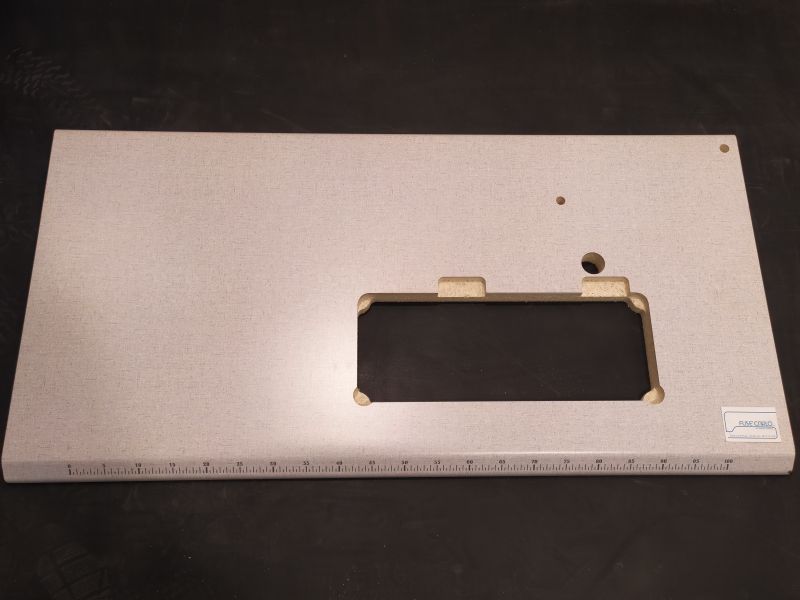 TAVOLA X JUKI 7000A-900A/B  TRUC. 120X60LAMINATO GRIGIO 707 LISCIO