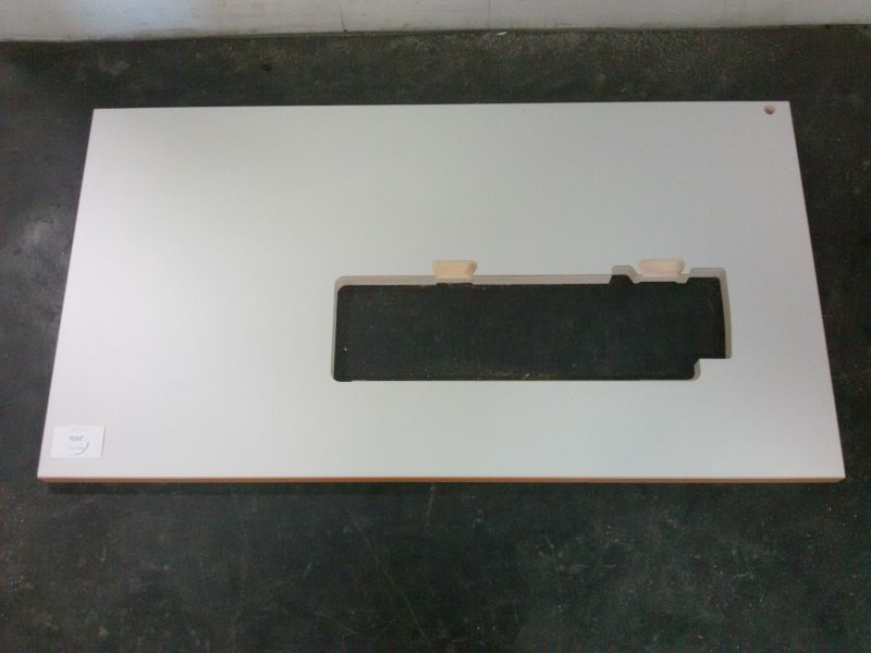 TAVOLA X ADLER 867-190922 DELTA 130X70X4BORDO FAGGIO LAMINATO BIANCO A RETE