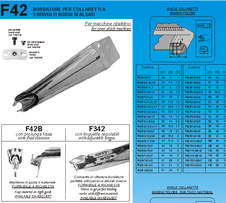 GUIDA COLLAR.3 RISVOLTI BORDI SFALZATI