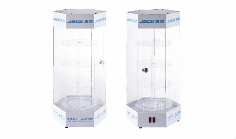 ESPOSITORE JACK ROTANTE IN VETRO PLASTICA ROTARY SHOWCASE VETRINETTA
