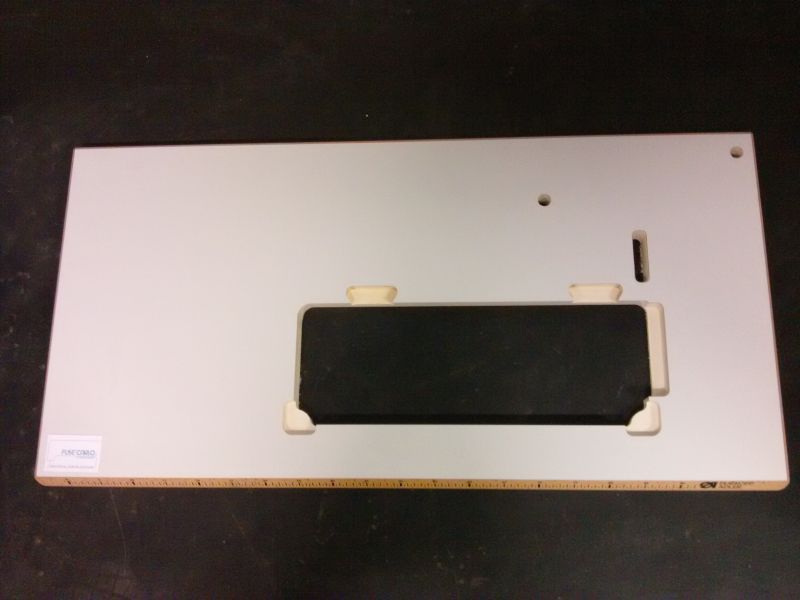 TAVOLA X DURKOPP 887-888 110X55 MOT.DAC BORDO FAGGIO LAMINATO BIANCO A RETE