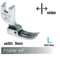 PIEDINO PER CERNIERA 9MM STRETTO