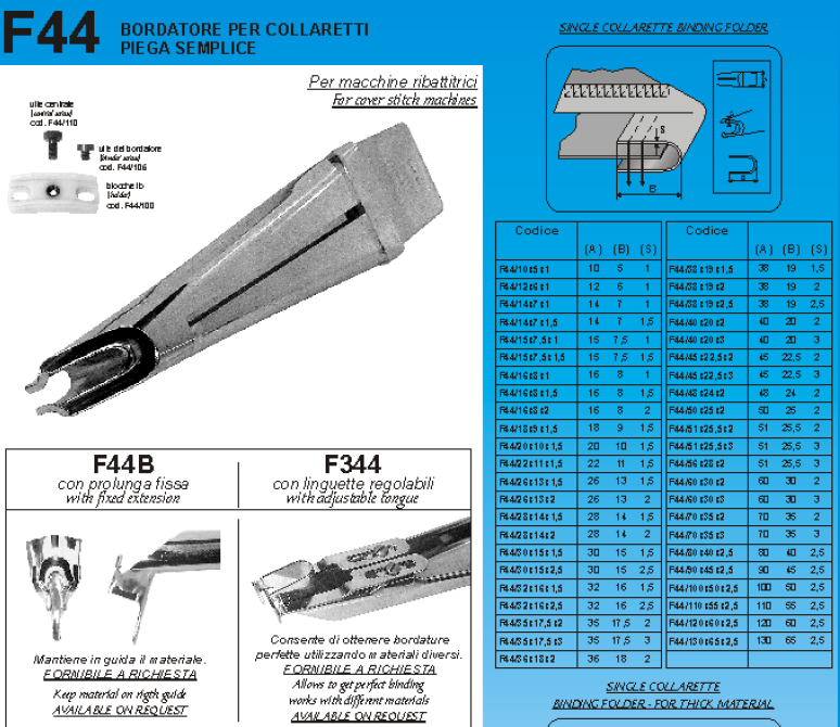 GUIDA COLLAR.PIEGA SEMPLICE