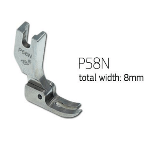 PIEDINO PER CERNIERA 8MM STRETTO